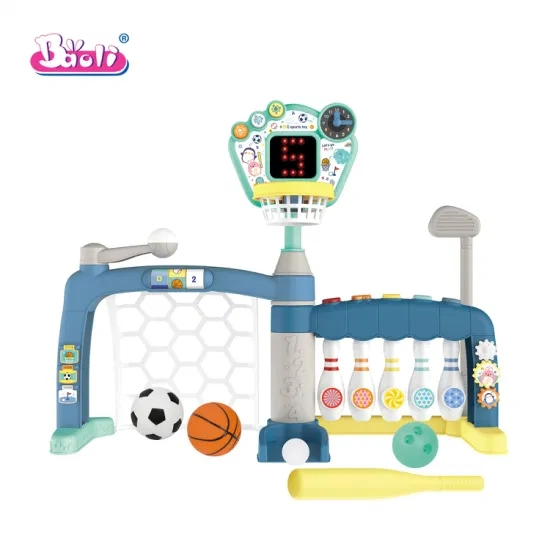 Baoli Children's Adjustable Basketball Rack Golf Football Musical Educational Toy
