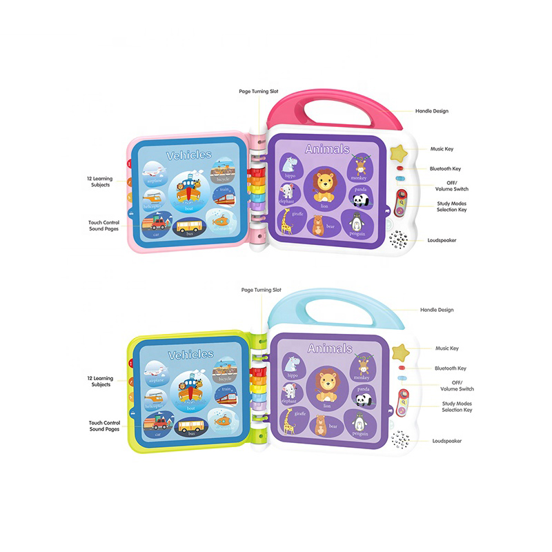 Baby English Touch Screen Preschool Learning Machine Child Early Montessori Educational Toy Kids Point Reading Toy Laptop