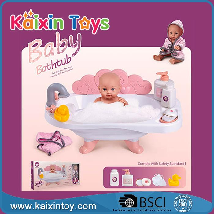 Baby Doll Bath Set with Bathtub, Doll Clothes, 5 PCS Doll Accessories, 12 Inch Doll Pretend Play Toys Gift Set for 3+ Years Old Kids Girl (10442733)