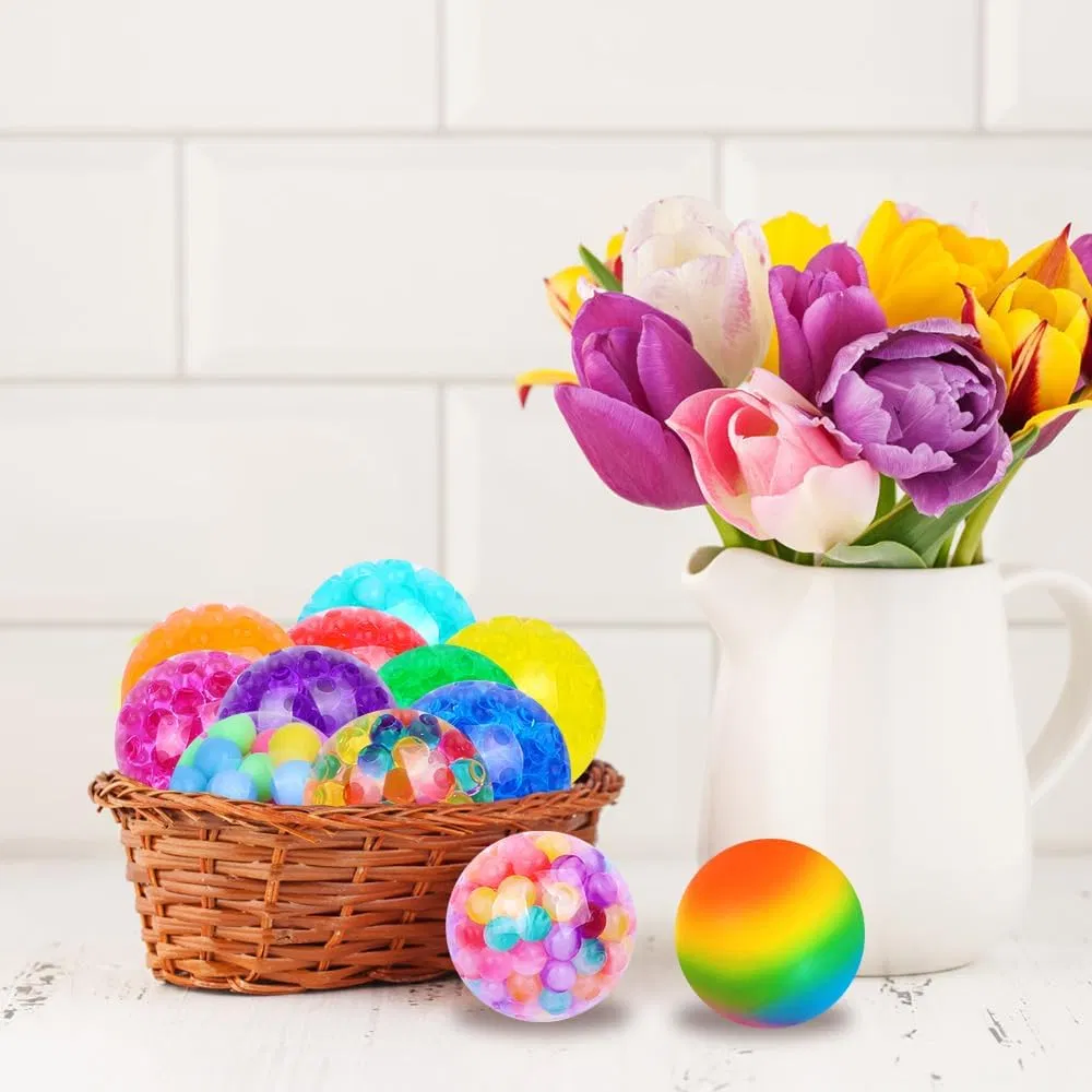 2 Inches Stress Balls for Kids Adults, Slow Rising Stress Ball, Fidget Toys for Anxiety Relief, Hand Therapy Sensory Squishy Ball, Bulk Squeeze Balls