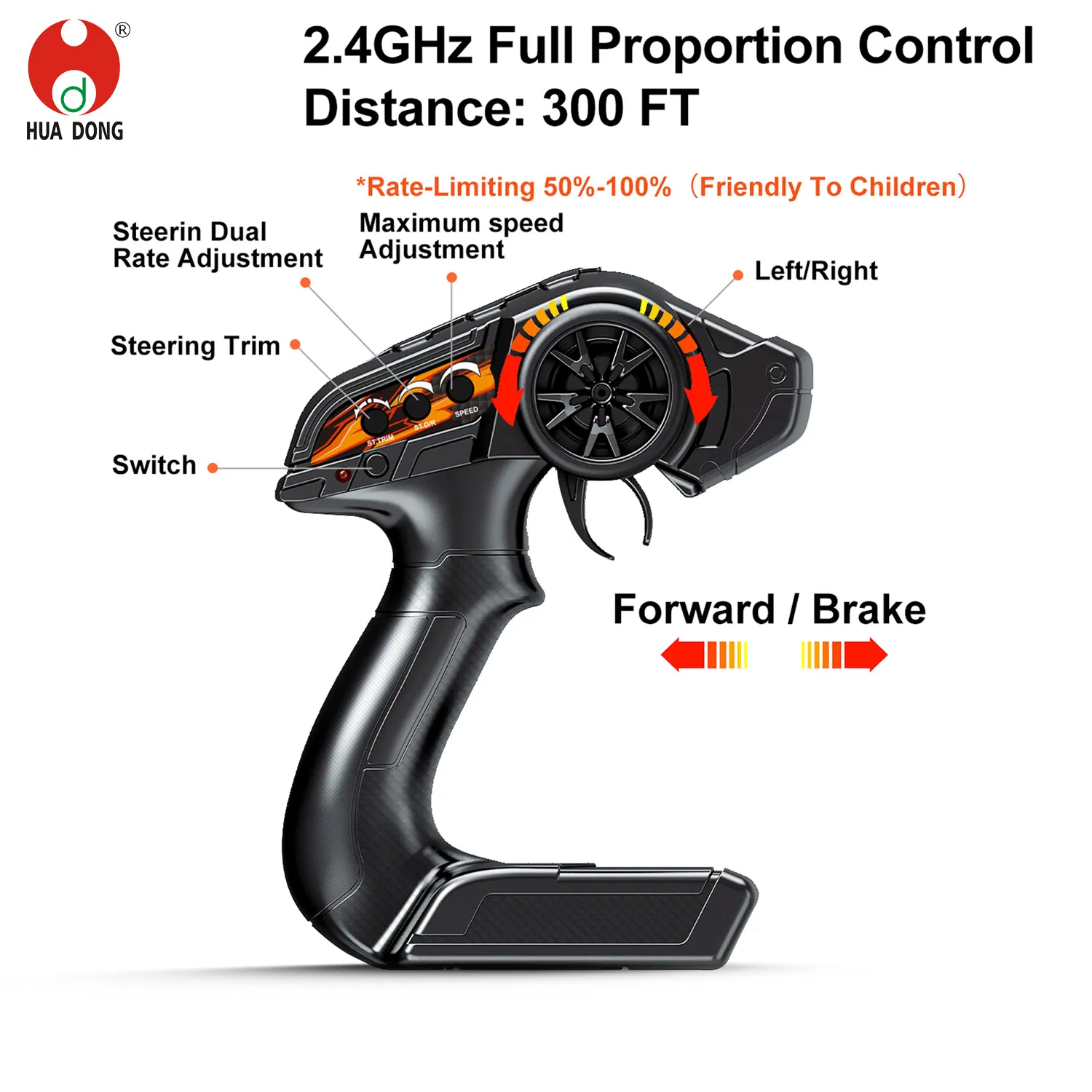 Wholesale Plastic Toys Big Size RC Car 1/10 Scale RC Car Kids Toy High-Speed Motor RC Car Remote Control Racing Car Toy 4WD Electric High-Speed RC Car Toys