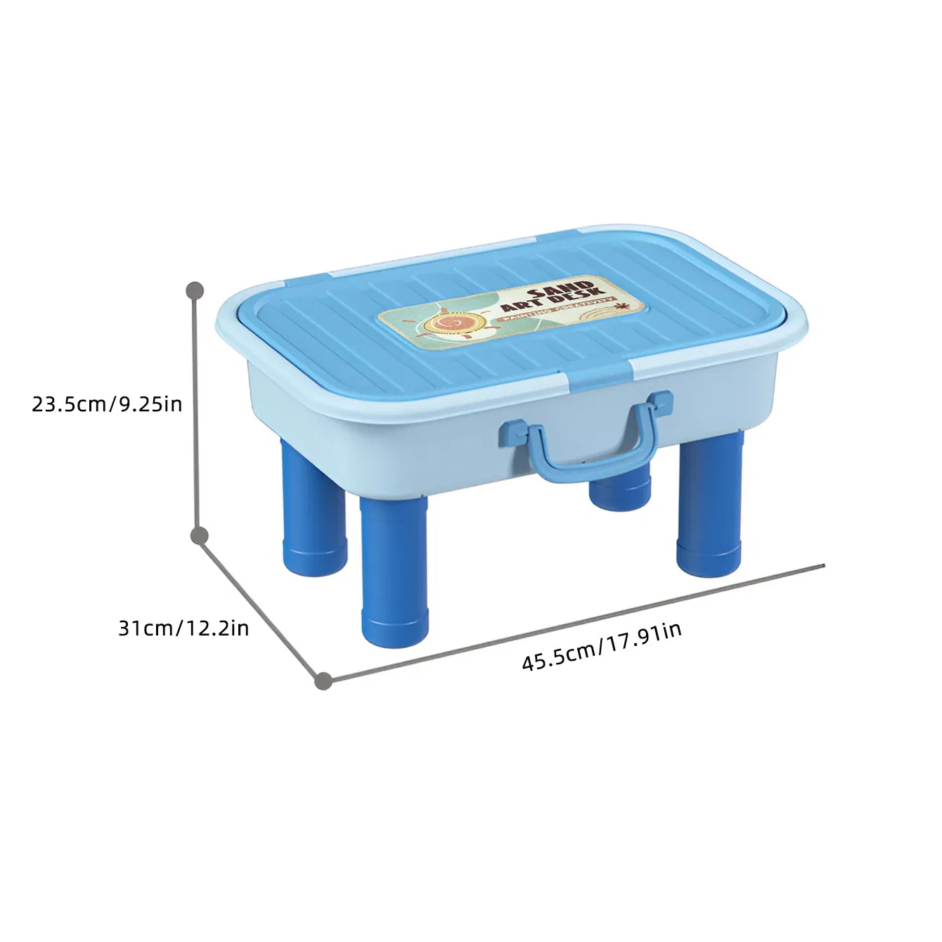 Hot Selling Kids Sand Art Table Craft Toy Graffiti Light Table Set with Sand Creative DIY Toys for Children