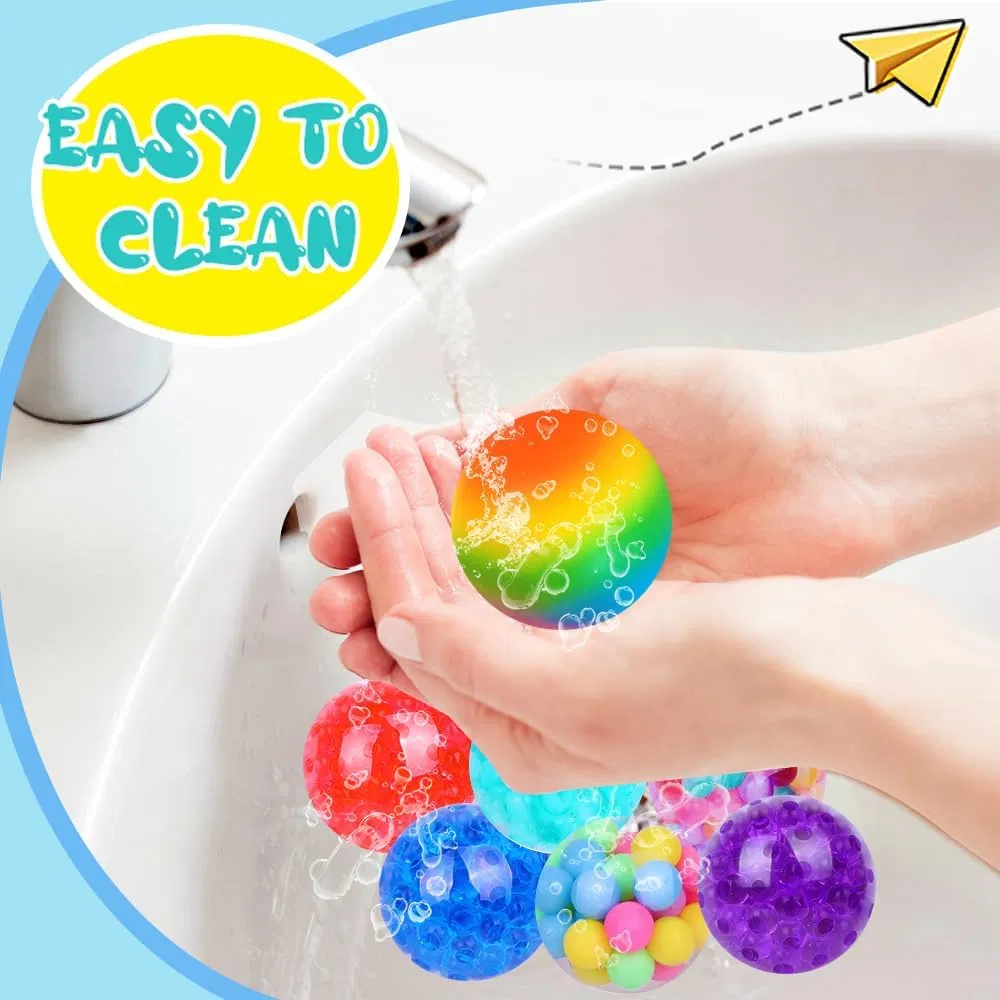 2 Inches Stress Balls for Kids Adults, Slow Rising Stress Ball, Fidget Toys for Anxiety Relief, Hand Therapy Sensory Squishy Ball, Bulk Squeeze Balls