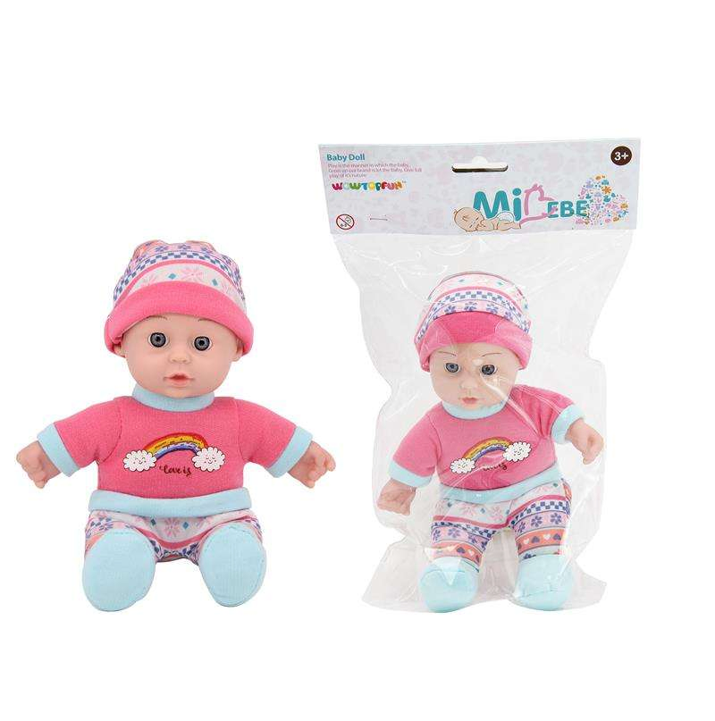 Factory Price Soft Plush High Quality New Item Baby Dolls 8 Inch Reborn Baby Doll Soft Plush
