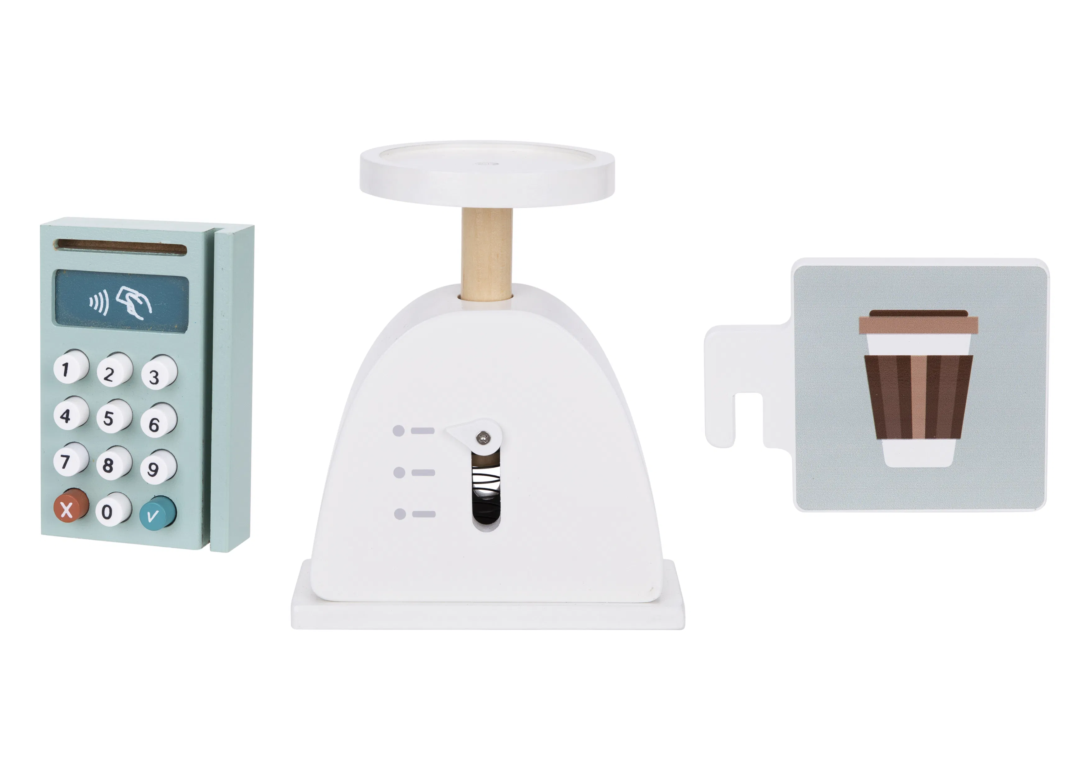 New Children Play Grocery Store Toy Wooden Pretend Toy Stall Cash Register Sale Shelf Shop Cart Trolley Set