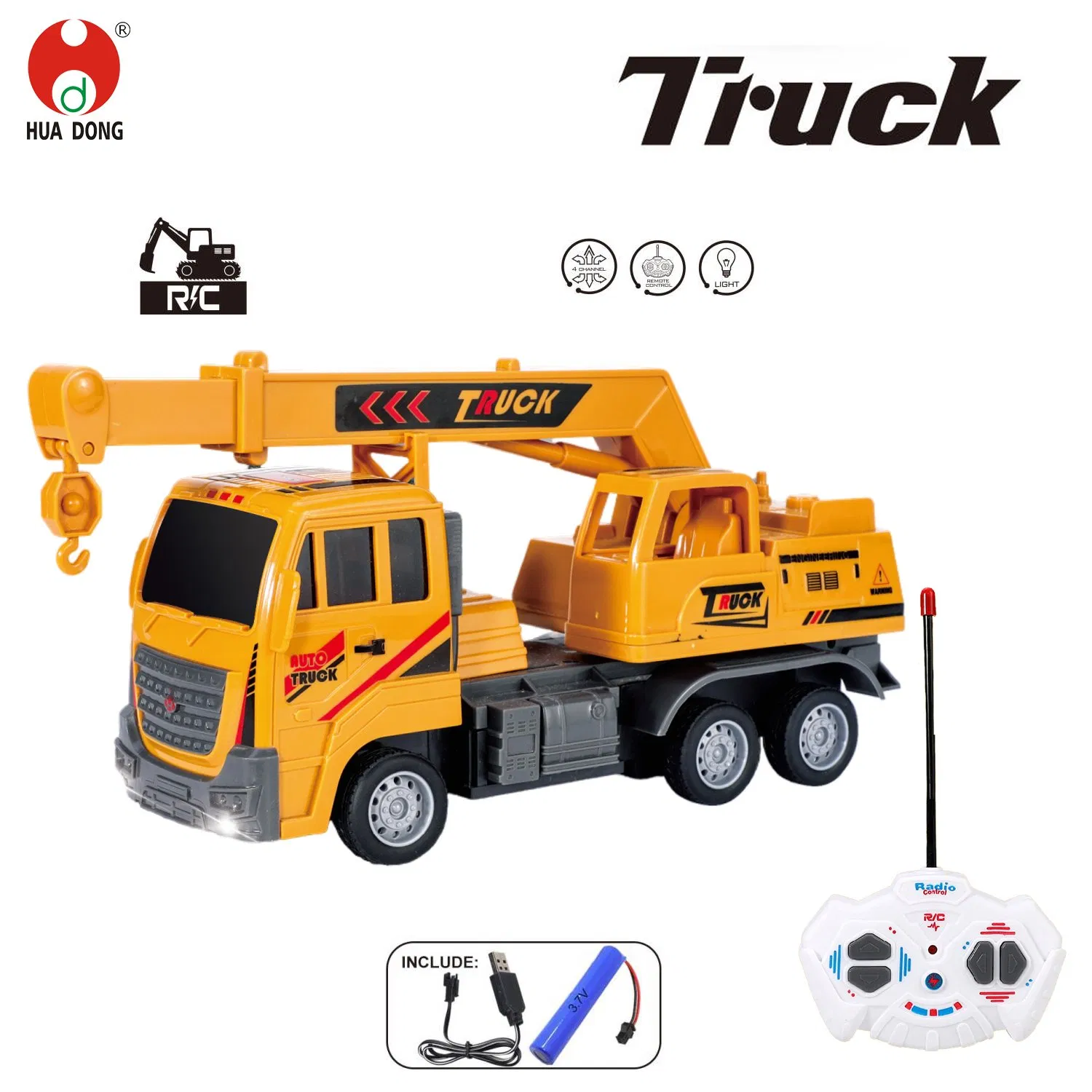 Factory Direct Wholesale RC Construction Vehicle Plastic RC Bulldozer Plastic Toy Construction Equipment Remote Control Heavy Machinery Plastic Kids RC Car Toy