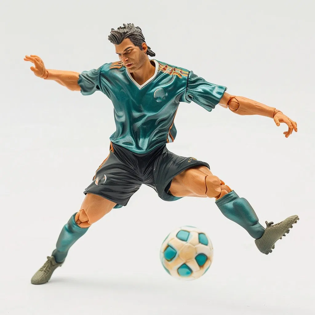 Custom Mini 3D Football Figure Movable Football Action Figure