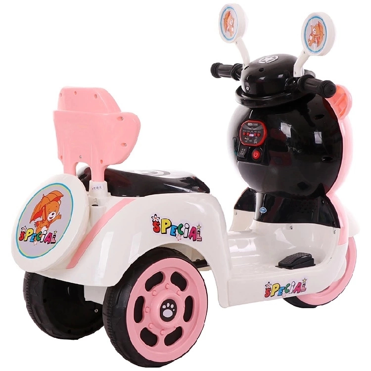 New Style Kids Motorcycle Electric with Music Light 3 Training Wheels Battery Powered Toys