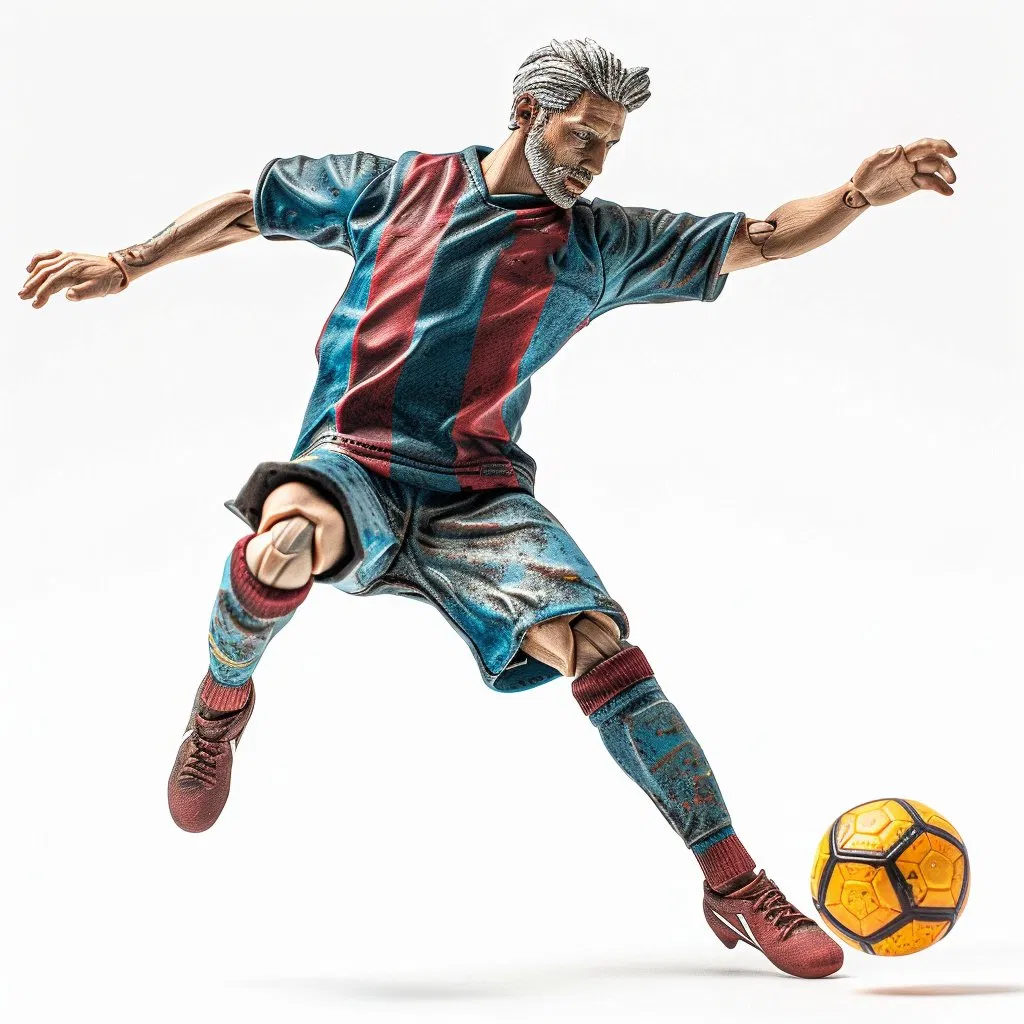 Custom Mini 3D Football Figure Movable Football Action Figure