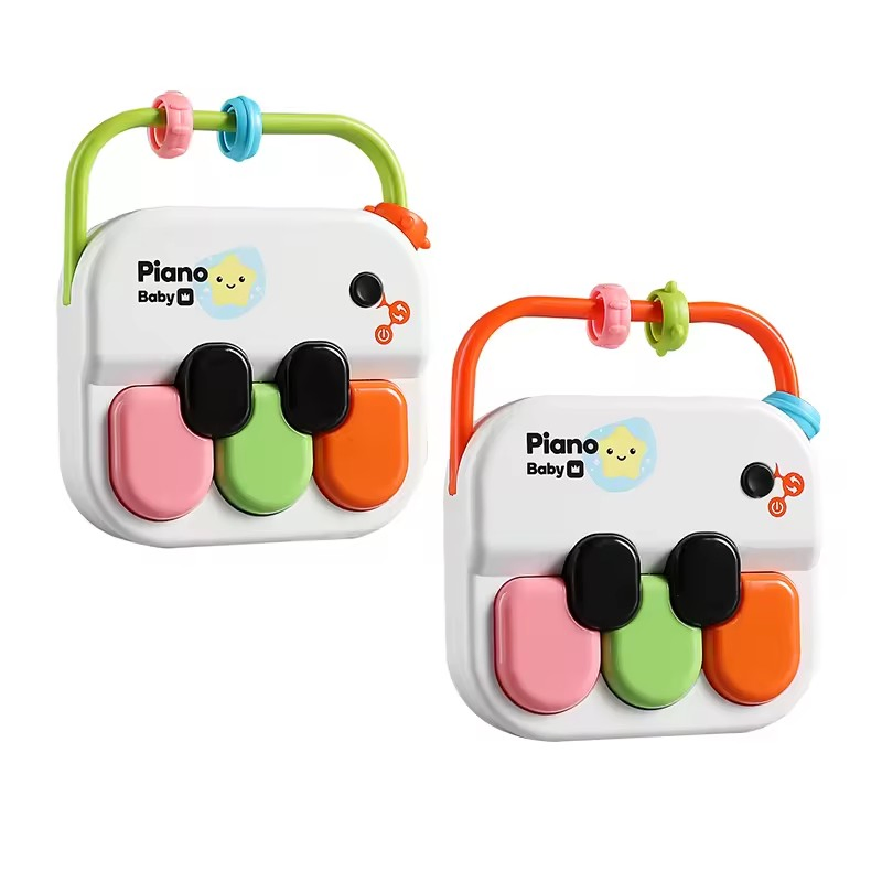 2 in 1 Multifunctional Early Educational Baby Musical Instrument Beaded Piano Toys