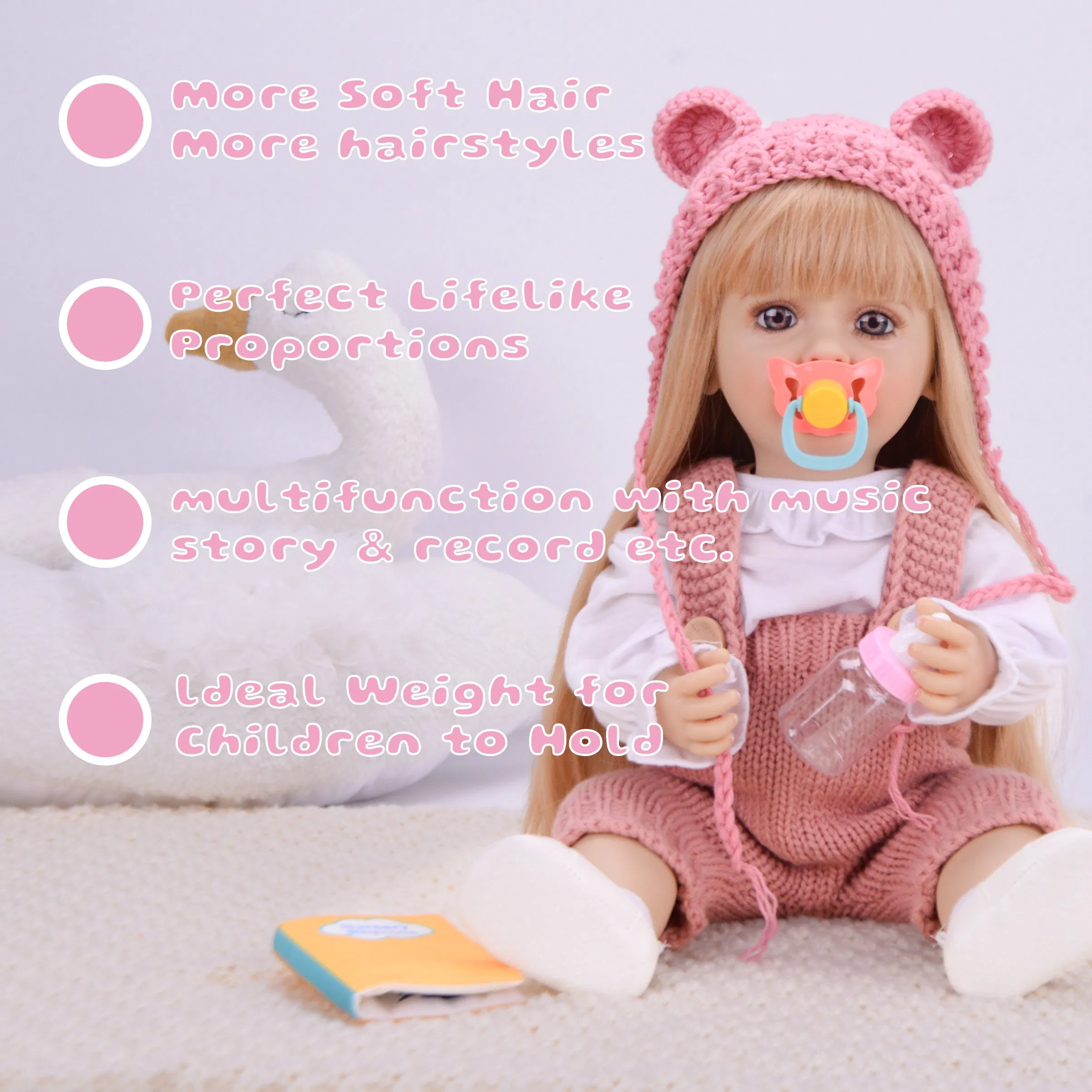 2025 New Hot Reborn Dolls with Early Childhood Education Fuction Talking Baby Dolls with Girl