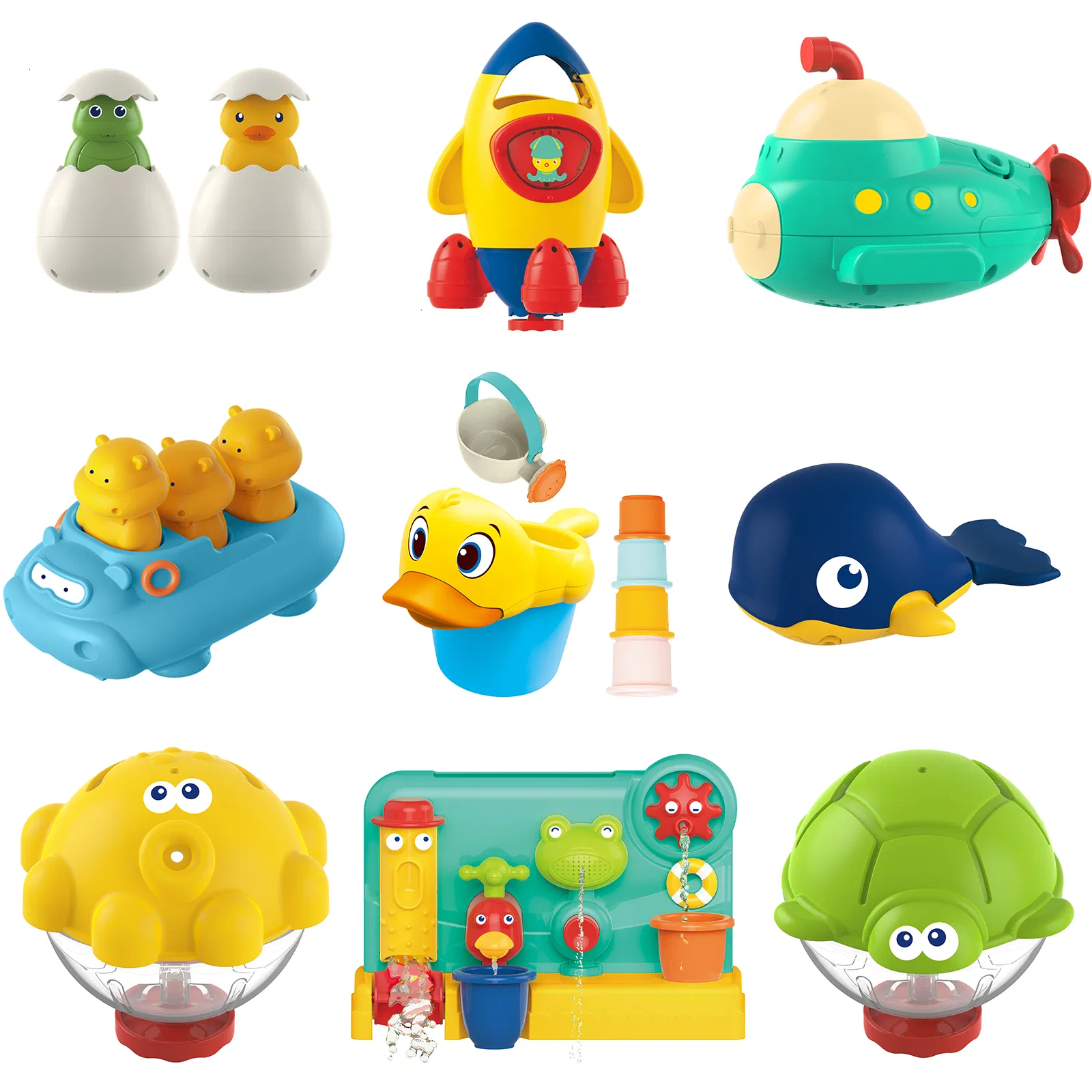 Manufacturer Wholesale Soft Baby Bath Water Shower Plastic Toys