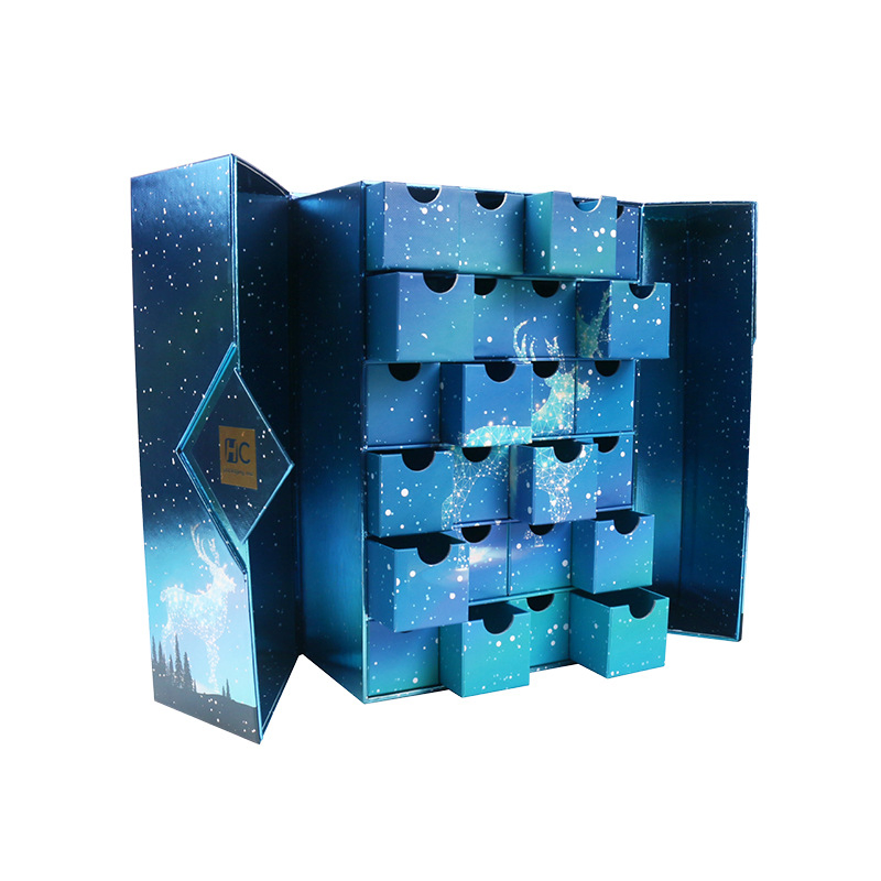 Customized Toy Paperboard Fidget Table Christmas Calendars Desk Calendar Advent Calendar