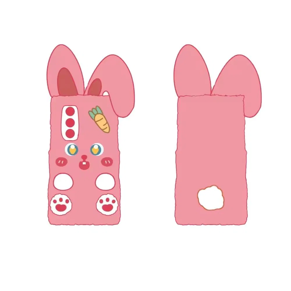 CE ASTM Custom Plush Phone Case Soft Stuffed Animals Case as Gift for Children Plush Commissions