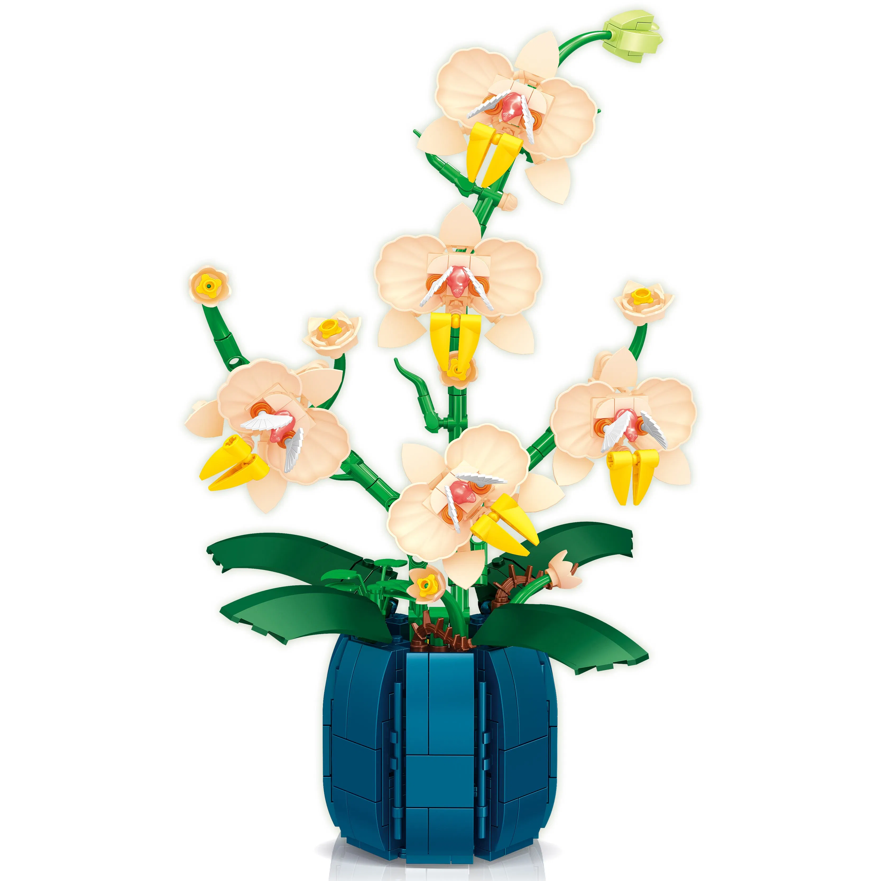 QS Toys Eternal Bouquet Butterfly Girl's Assembled Building Block Toy Girl's Valentine's Day Gift Customized Building Blocks Flowers