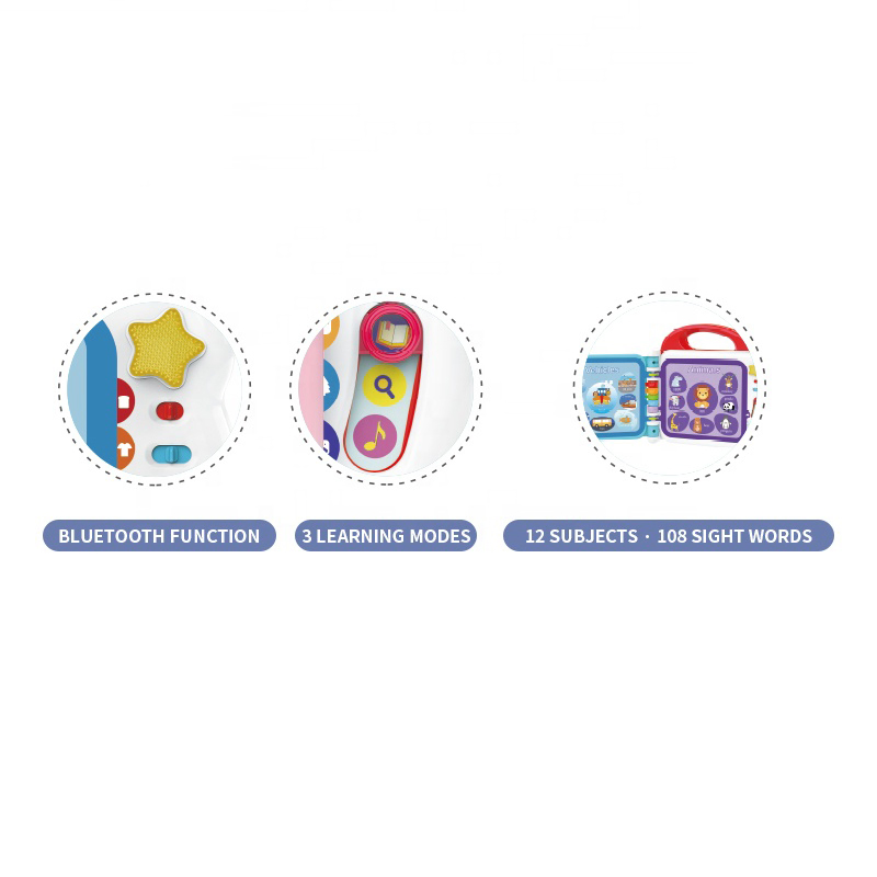 Baby English Touch Screen Preschool Learning Machine Child Early Montessori Educational Toy Kids Point Reading Toy Laptop