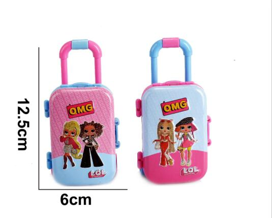 Fashion Girl DIY Doll Packed in Mini Trolley Case Luggage Shaped