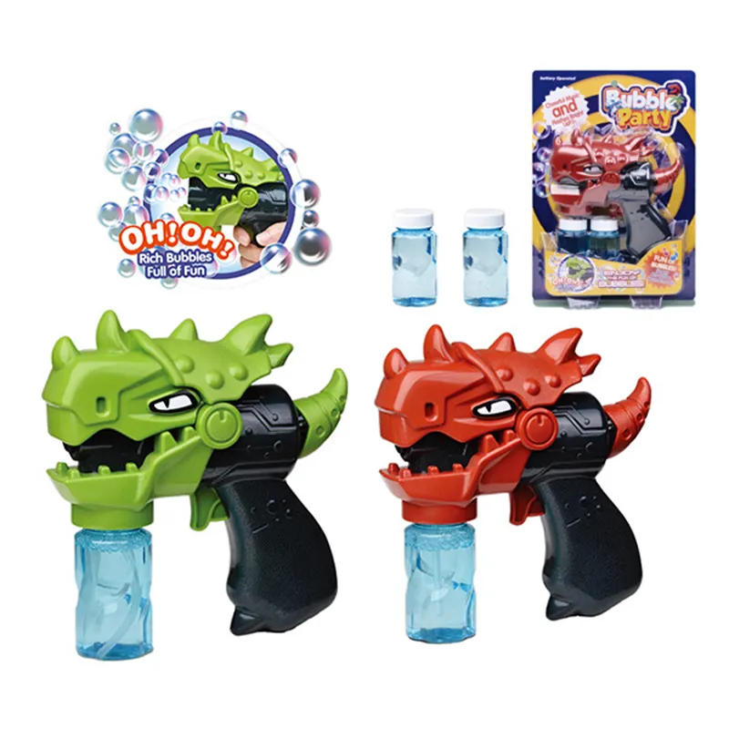Electric Gun Toy Dinosaur Bubble Gun with Light and Music