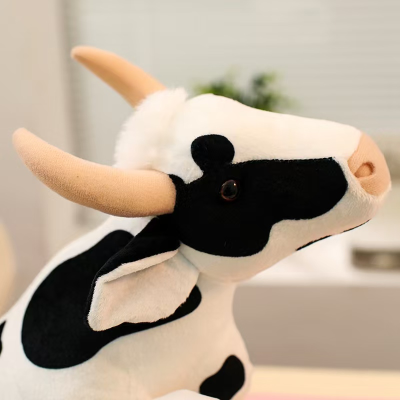 Cuddly Cow Stuffed Animal for Kids with Life-Like Features
