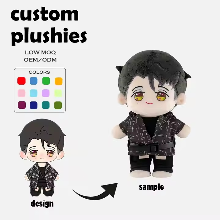 CE ASTM No MOQ Custom Plushie Manufacturer Custom Made 20cm Kopo Anime Dolls Custom Plush Figures Toy Doll