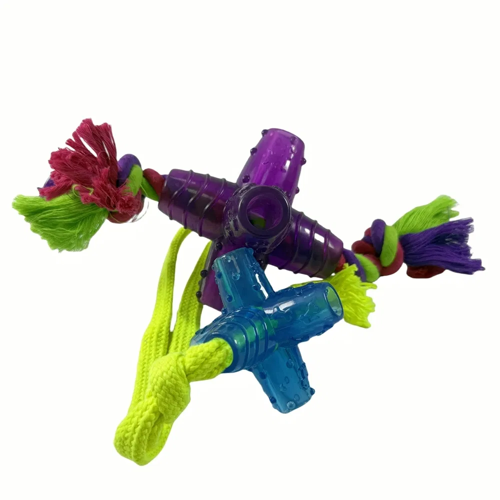 Multi-Handle Braided Pet Rope Toy for Outdoor Play and Training