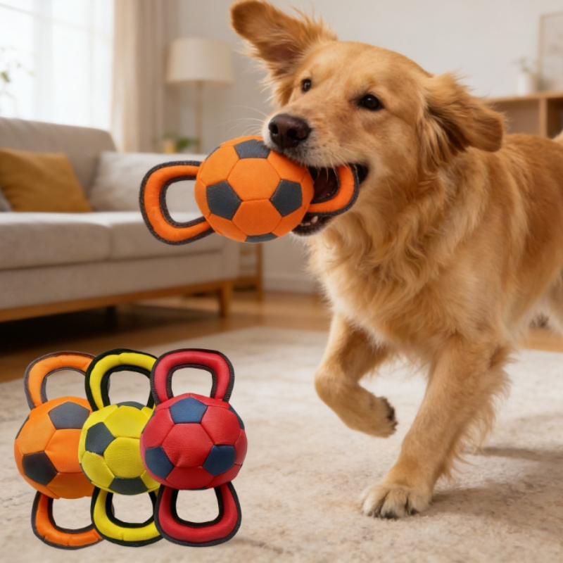 Oxford Soccer Ball Dog Toy Suitable for Water Resistant Outdoor Adventure Play