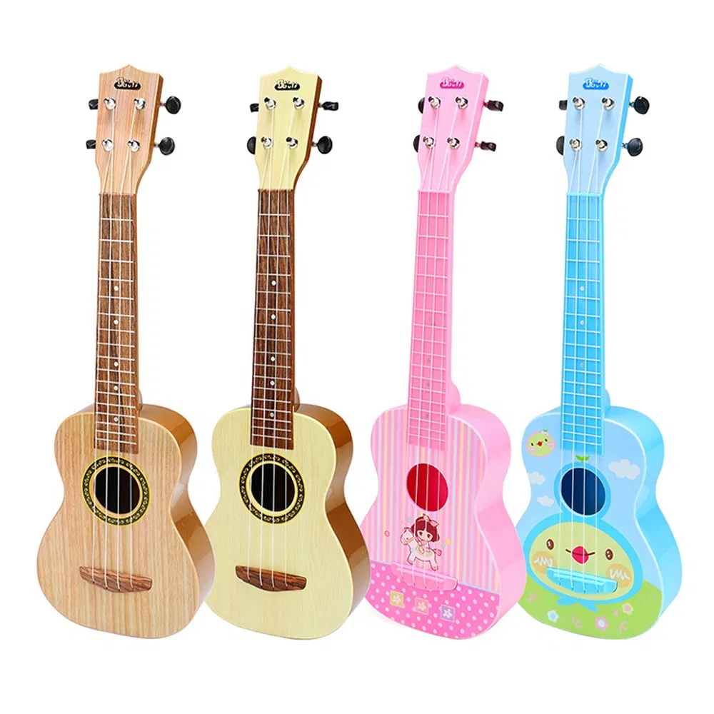 Baoli Hot Sale Ukulele Guitar Plastic Baby Instrument Musical Educational Toy