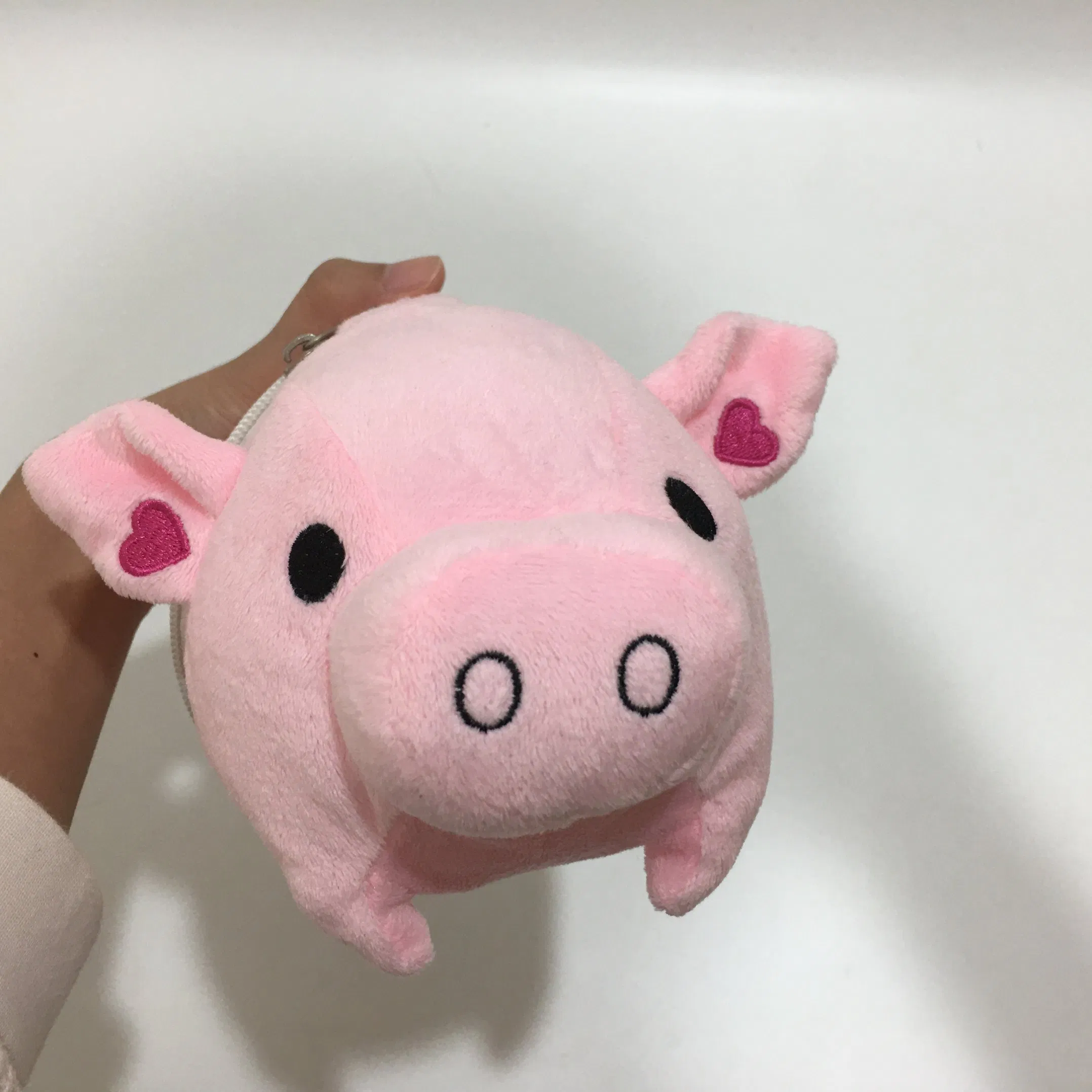 Wholesale Plush Factory Cute Stuffed Zip Piggy