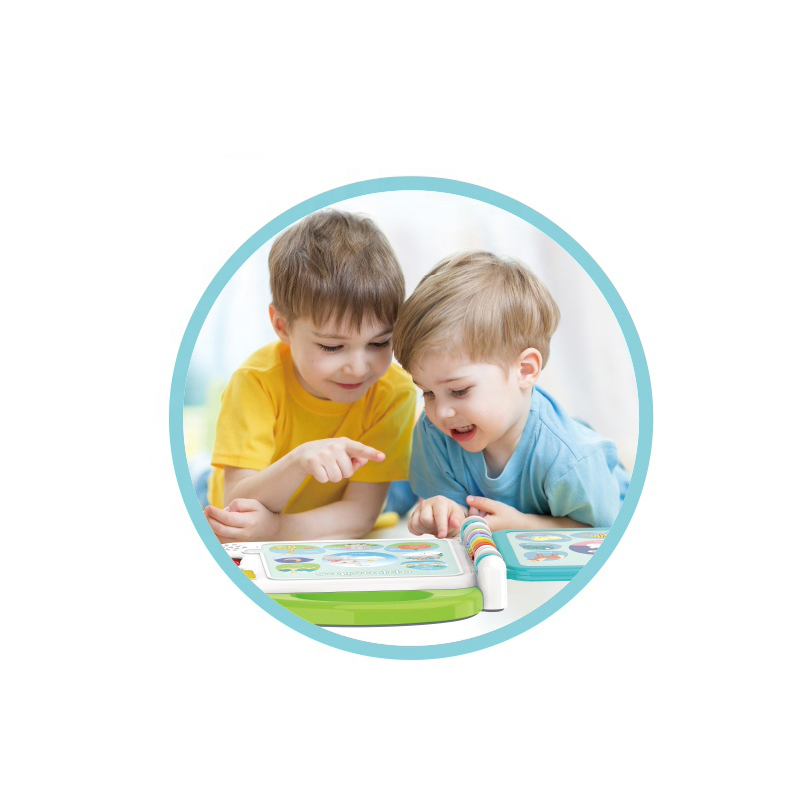 Baby English Touch Screen Preschool Learning Machine Child Early Montessori Educational Toy Kids Point Reading Toy Laptop