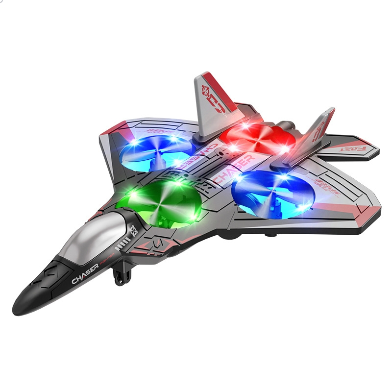 Zhiqu Glider Flying Helicopter RC Plane Hobby Jet Plane 2.4G EPP Stunt Remote Control Foam Fighter Airplane Toy with Light