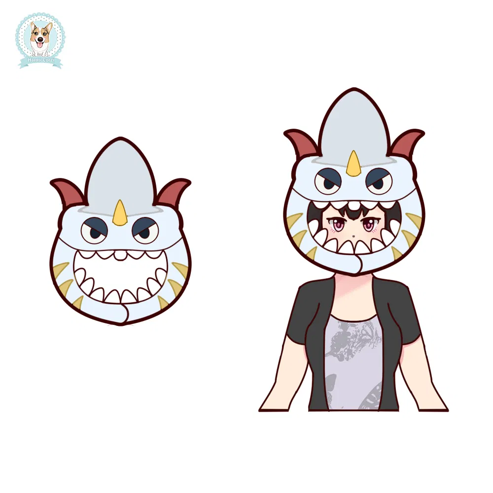 Wholesale Custom Plush Headgear Stuffed Animal Shape Creative Plush Skin Head Cover