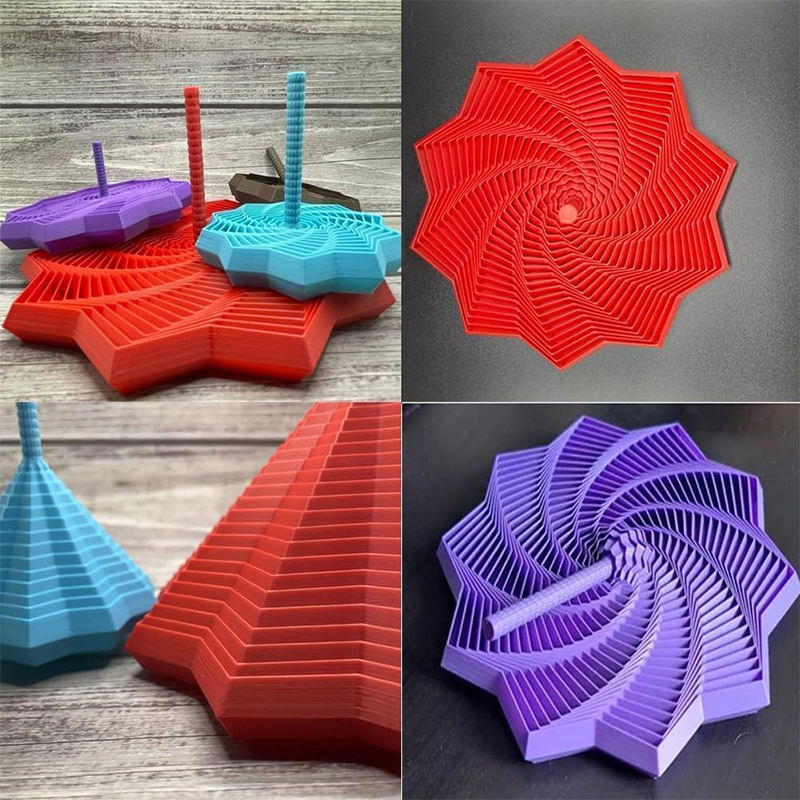 3D Printed Expanded Sensory Fidget Star Toy New Decagram Fidget Star