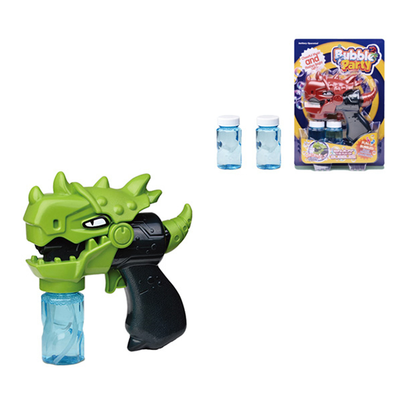 Electric Gun Toy Dinosaur Bubble Gun with Light and Music
