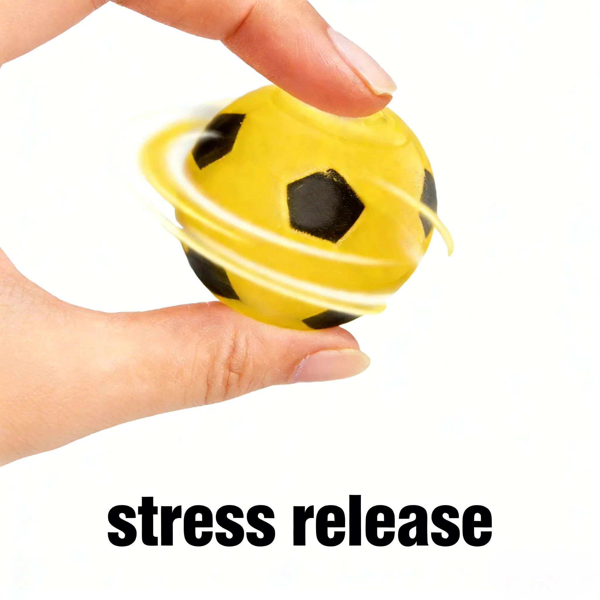 Soccer Ball Fidget Spinner Keychain 5cm Mini Finger Stress Relief Toy for Travel Gift Football Fan Souvenir Bulk Wholesale