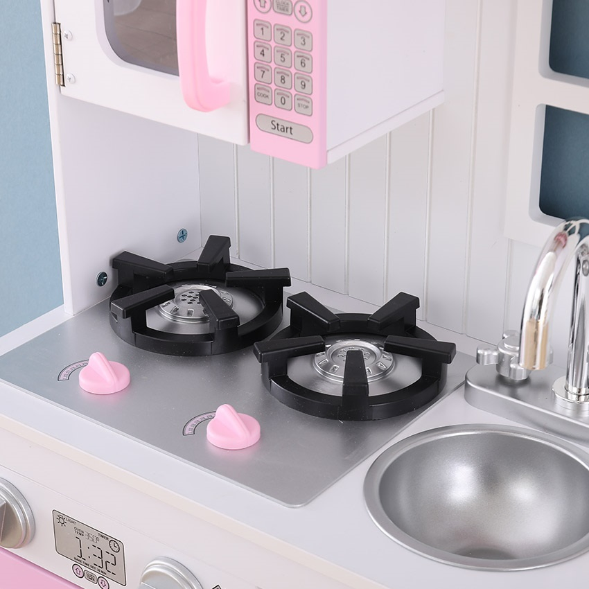 Early Education Wooden Play Kitchen Role Cooking Toys for Kids