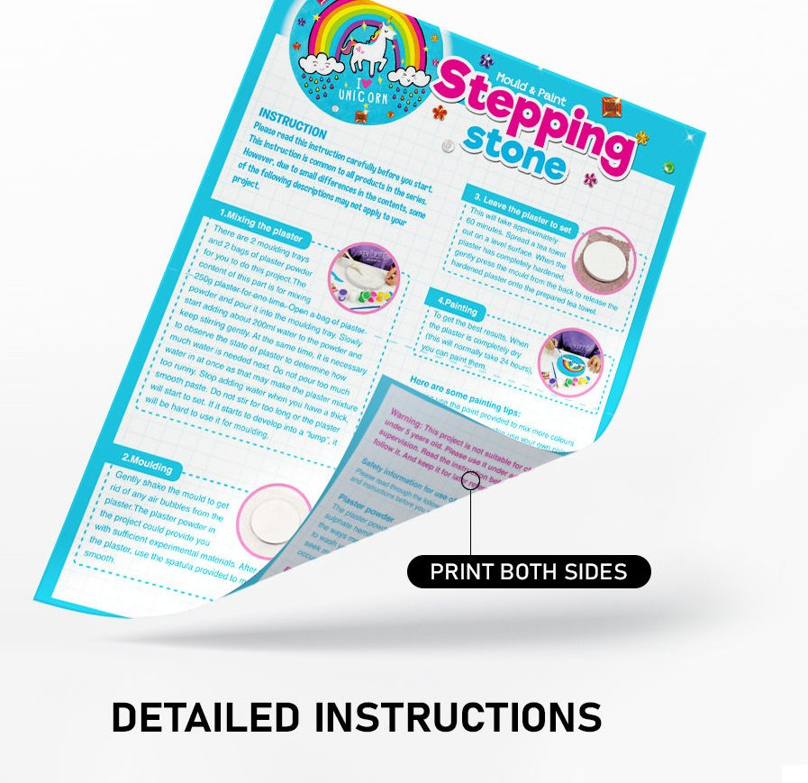 2023 DIY Creative Unique Kid Toy Unicorn Toy Stepping Stone Color Paint Art Toys