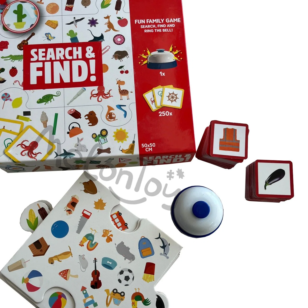 Playing Card Game Search and Find Fun Matching Fun Family Game and Ring The Bell Children Toy Board Game Children's Gifts Searching and Finding Eagle Eyes
