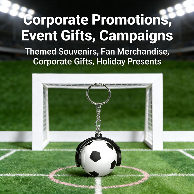 Soccer Ball Fidget Spinner Keychain 5cm Mini Finger Stress Relief Toy for Travel Gift Football Fan Souvenir Bulk Wholesale