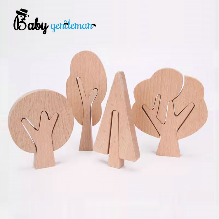 Hot Sale Creative Handmade Art Crafts Toy Wooden Tree Ornament for Kids Z30145A