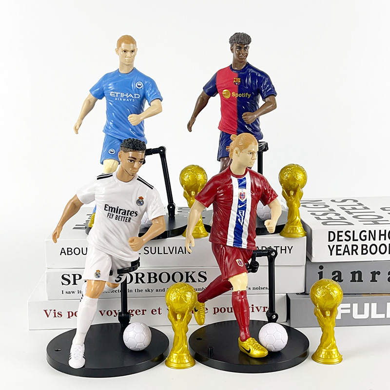 19cm PVC Sports Action Figures Football Star Ronaldo Mbappe Toy Collectibles