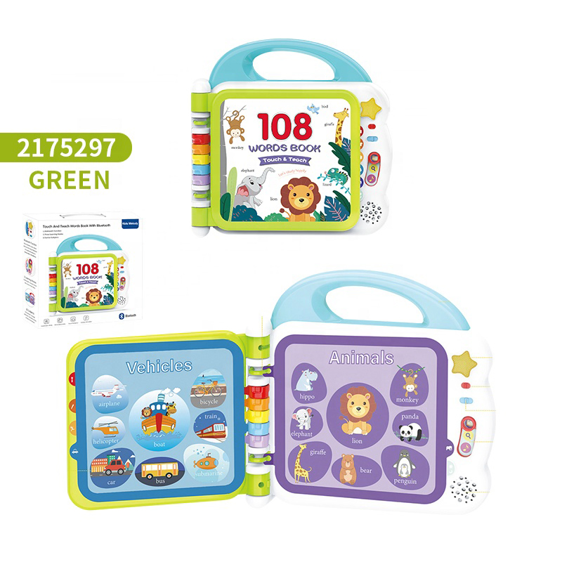 Baby English Touch Screen Preschool Learning Machine Child Early Montessori Educational Toy Kids Point Reading Toy Laptop