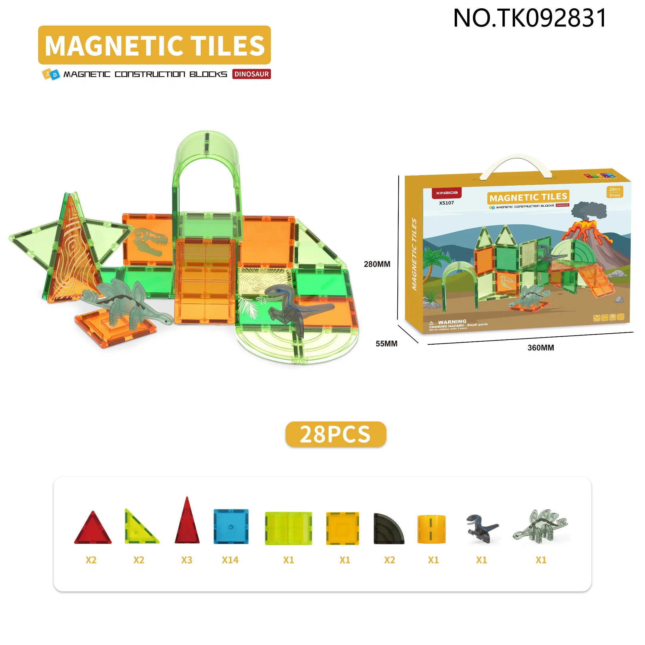 Magnetic Tiles for Kids Color Glue Painting Building Blocks DIY Toys Magnetic Tiles Art Creative Sets