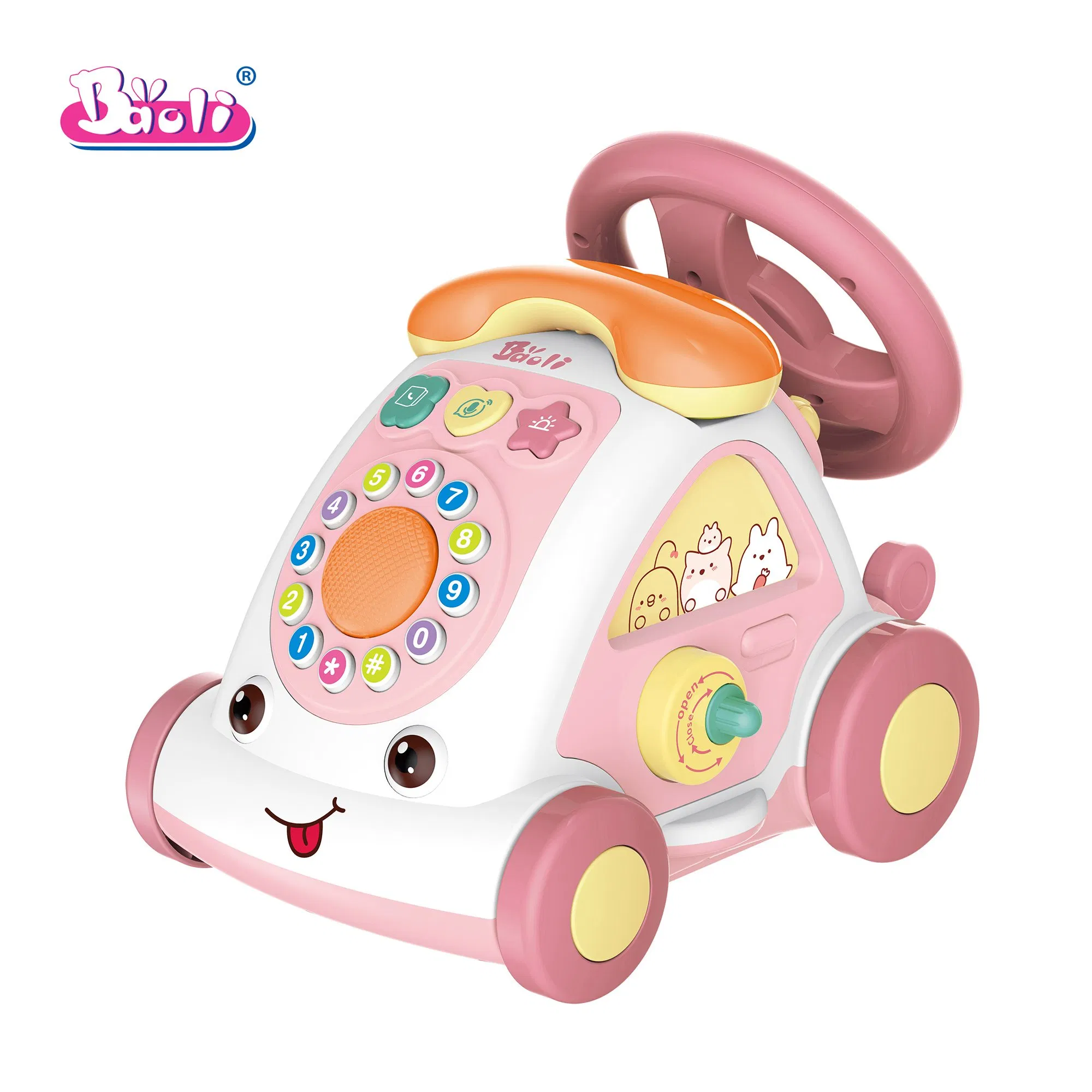 Baoli Baby Musical Car Universal Steering Wheel Game Educational Children Toy