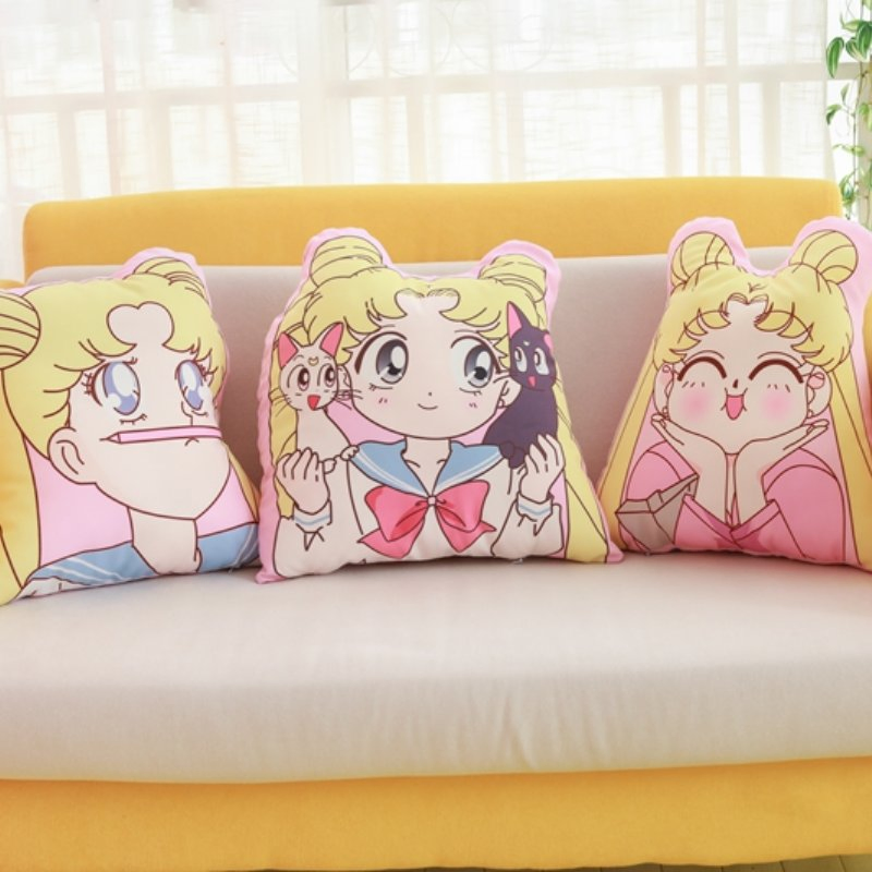Anime Sailor Moon Plush Pillows Cartoon Image Printed Stuffed