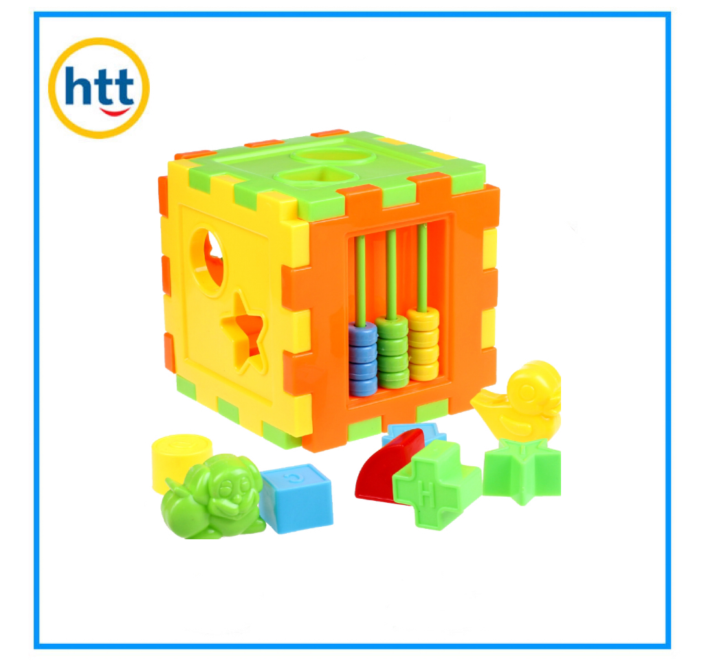 DIY Block Plastic Activity Cube Baby Assembly Toys Early Learning Toy