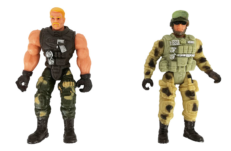 1/10 10cm Action Figure 6PCS Kit Joint Movable Mercenary Police