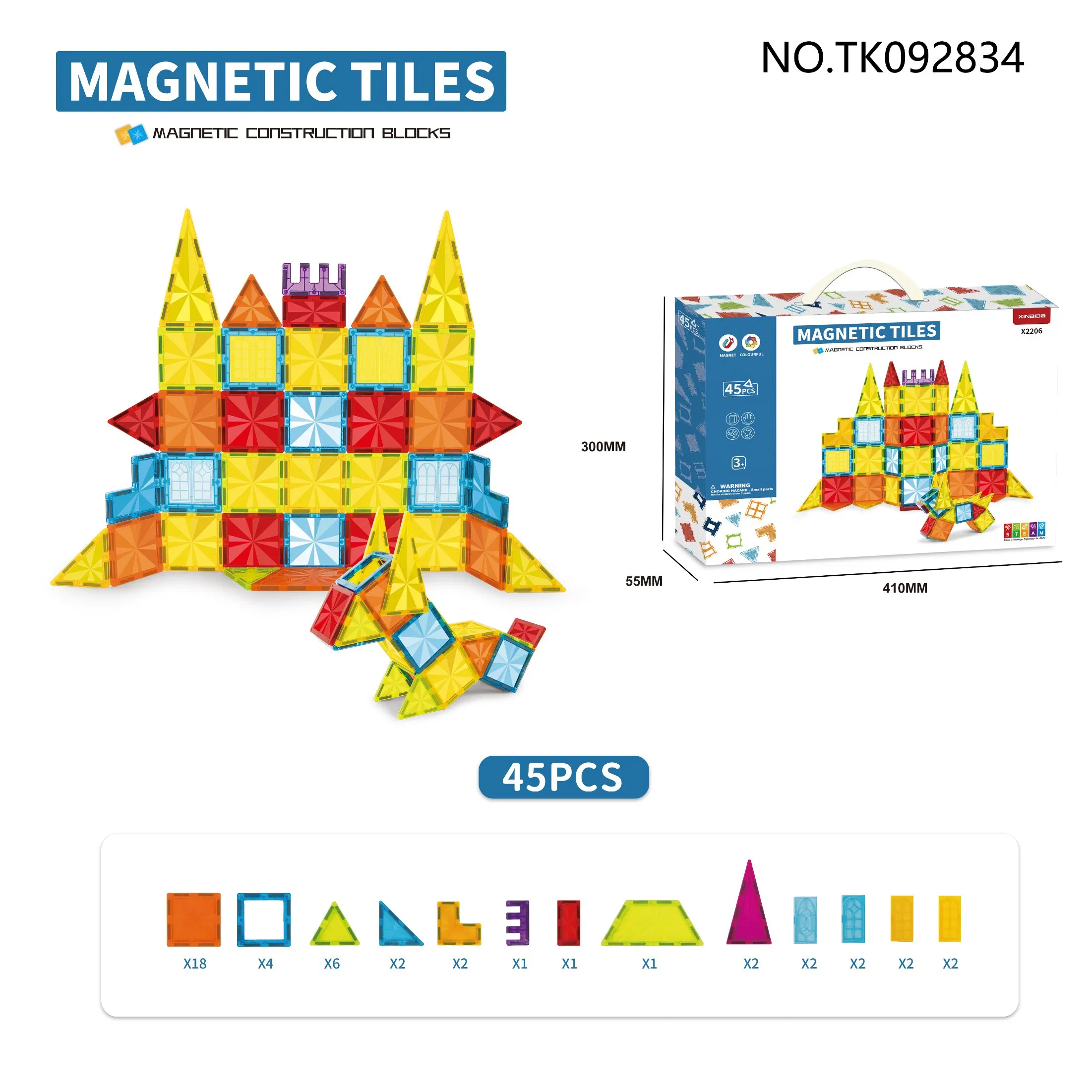 Magnetic Tiles for Kids Color Glue Painting Building Blocks DIY Toys Magnetic Tiles Art Creative Sets