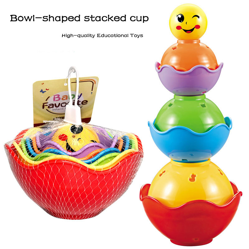 High-Quality Stacking Cup Toys Bath Water Play