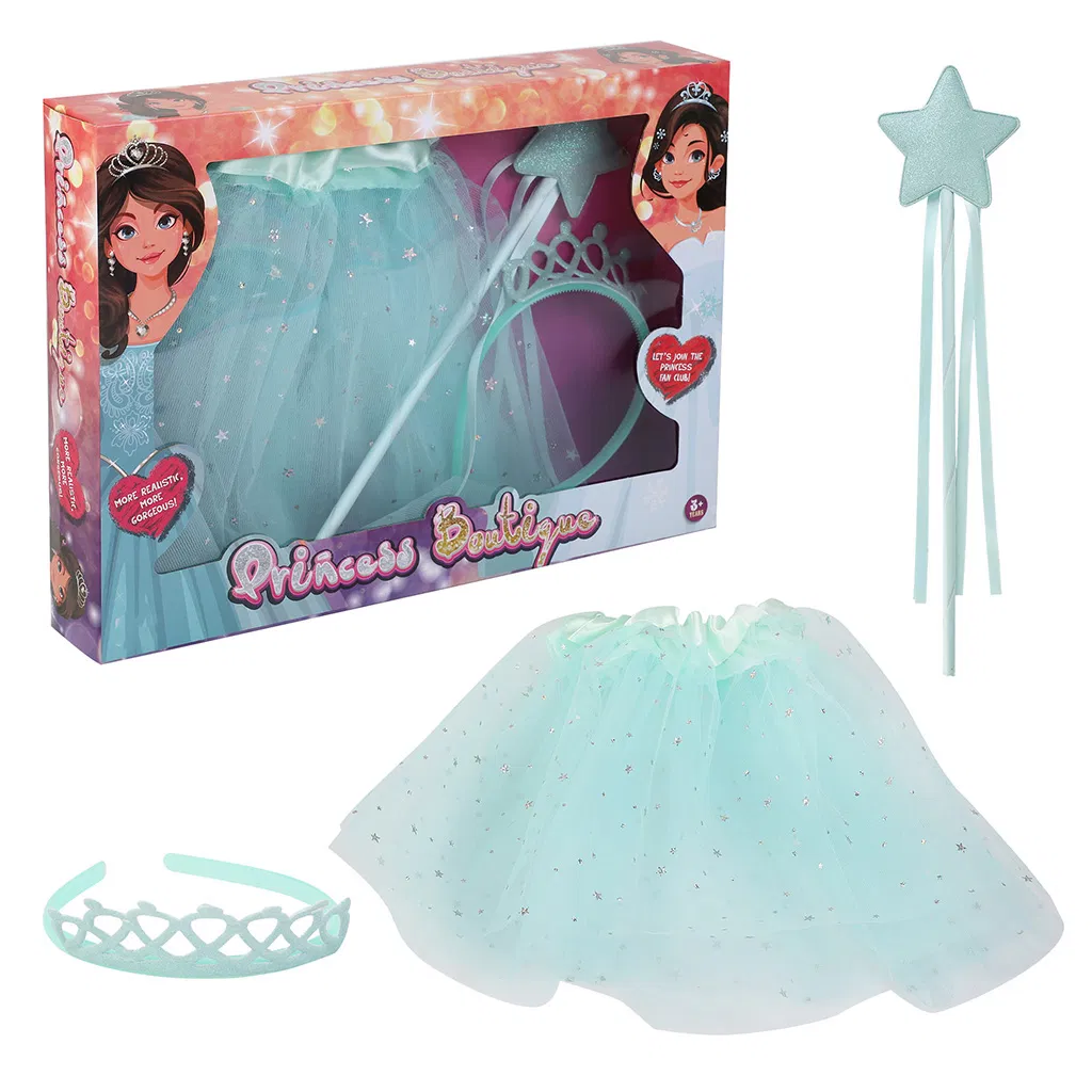 New Beauty Set Pretend Play Kids Toy Role Play Princess Costume Grils Dress Set