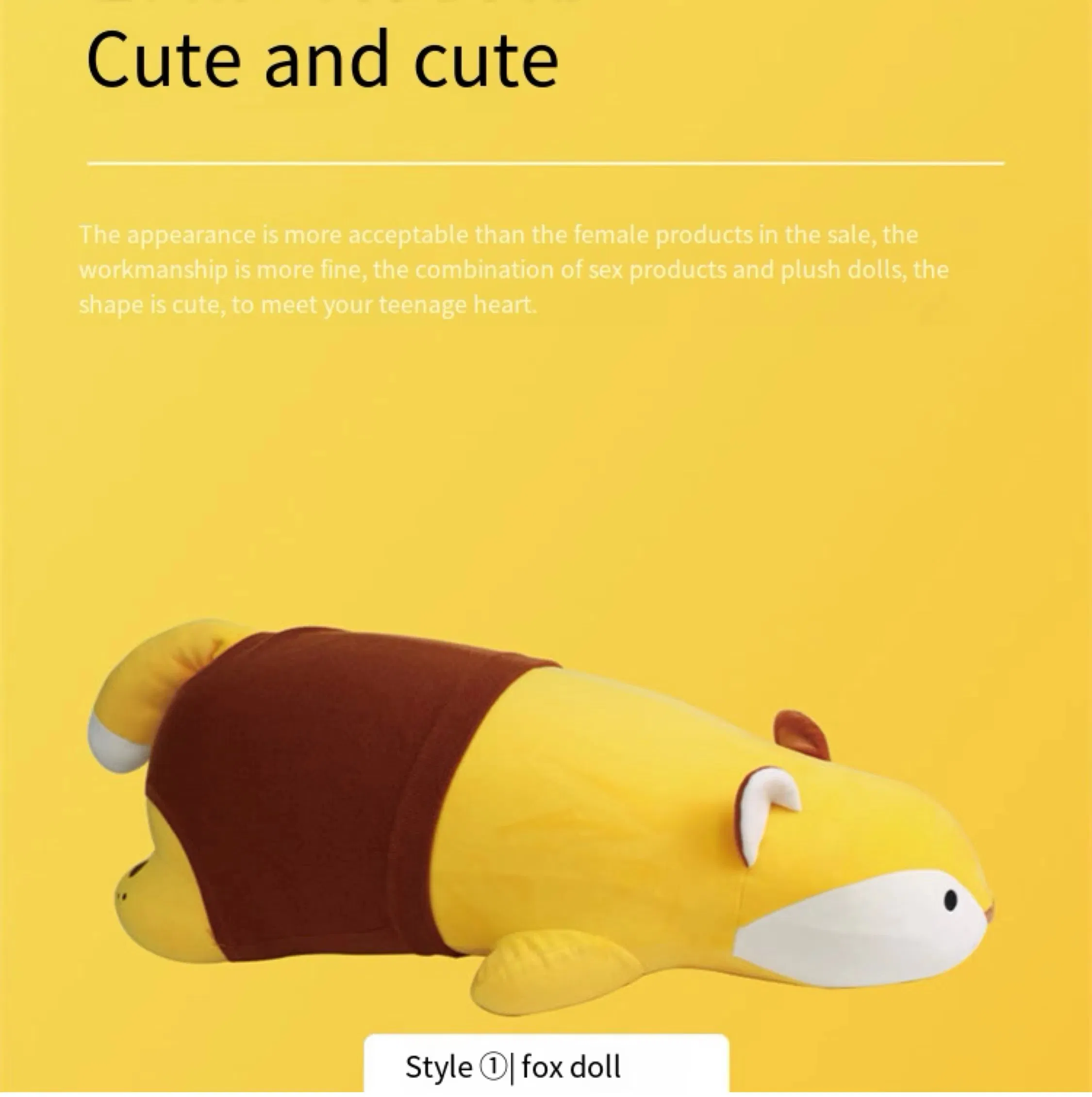 Accompany Big Bear Doll Dog Fox with Vibrating Dildo Adult Toys Electric Free Hand Covert Massager Vibrator Sex Toys Women